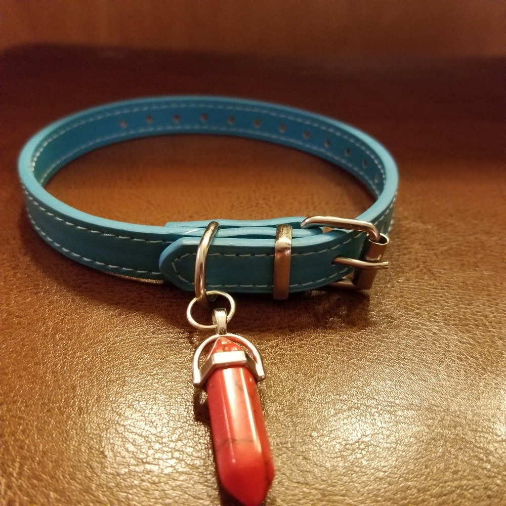Gemstone pet collar